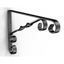 Wspornik półki stalowy czarny 130x130mm COUNTRY 13