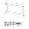 Wspornik pod umywalkę 160x450mm biały NUVOLA