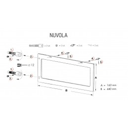 Wspornik pod umywalkę 160x450mm biały NUVOLA
