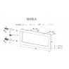 Wspornik pod umywalkę 160x450mm biały NUVOLA