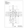 Zawias antywyważeniowy 150x82mm mosiądzowany łożyska mod. 567