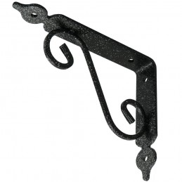 Wspornik półki stalowy czarny rustykalny 110x140mm TOSCANIA 14