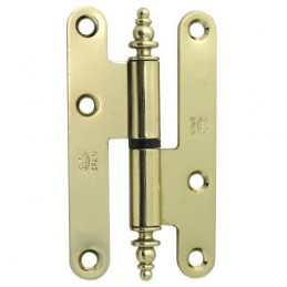 Zawias do drzwi 94x54mm stal złoty rozłączny LEWY (pl) mod. 408