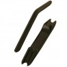 Uchwyt meblowy 75-128 z podst czarny nik