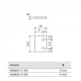 Podkładka 3mm pod hak XS