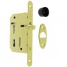 Zamek hakowy na klucz 50mm mosiądzowany czoło 16x160mm mod. SCIVOLA Tre