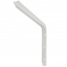 Wspornik półki aluminium biały 300x200mm mod.4