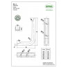Wspornik półki aluminium czarny 120x80mm mod.4