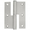 Zawias do drzwi 76x58mm stal nierdzewna INOX PRAWY (pl) mod. 440 MB