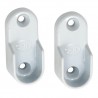 Wspornik drążka ubraniowego 30x15mm biały 2szt mod.7