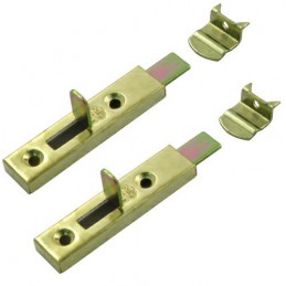 Zasuwka meblowa stalowa 60mm mosiądzowana 2szt. mod. 368 DIS
