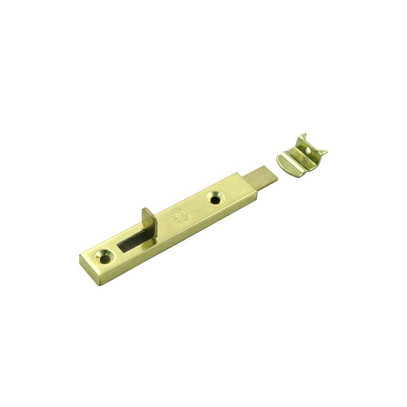 Zasuwka meblowa stalowa 80mm mosiądzowana mod. 368