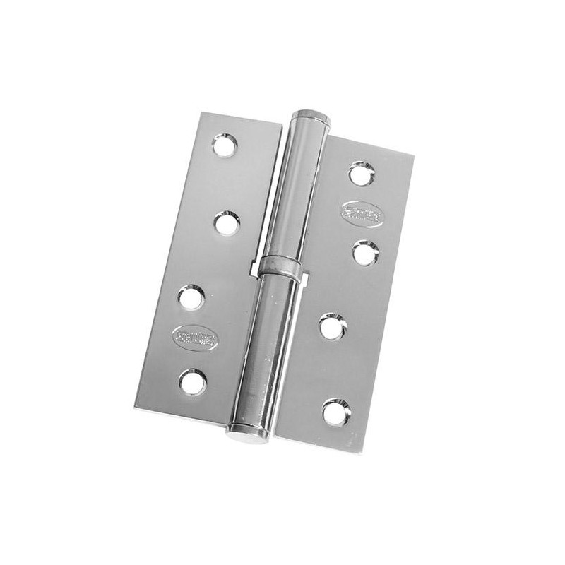 Zawias do drzwi 100x70mm stal chrom połysk rozłączny PRAWY (pl) mod. 5007A