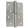 Zawias do drzwi 100x70mm stal chrom mat rozłączny LEWY (pl) mod. 5007A