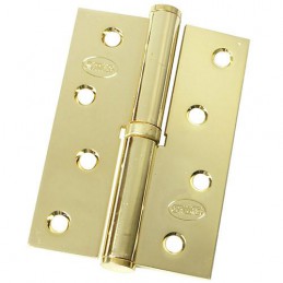 Zawias do drzwi 100x70mm stal mosiądzowany połysk rozłączny LEWY (pl) mod. 5007A