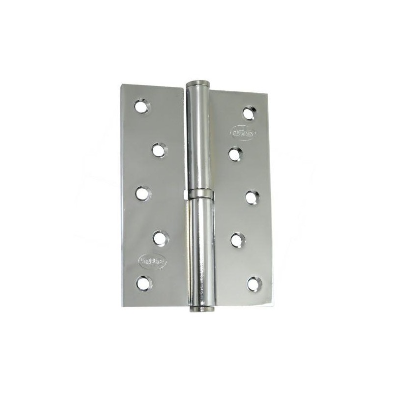 Zawias do drzwi 120x80mm stal chrom połysk rozłączny PRAWY (pl) mod. 5007A