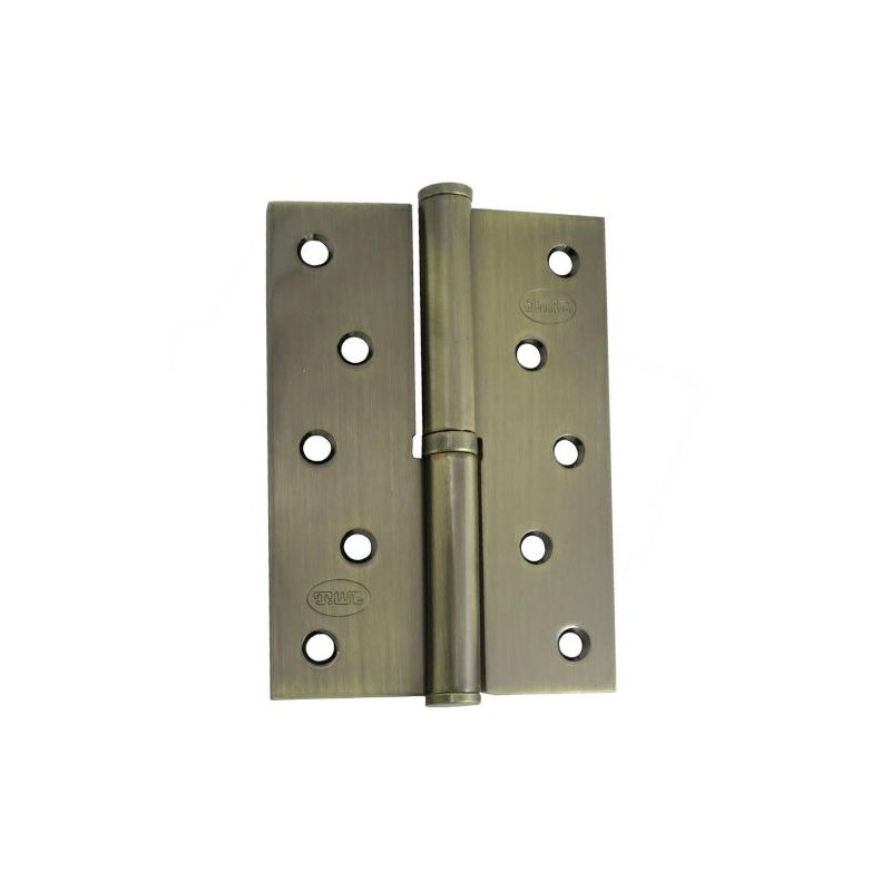 Zawias do drzwi 120x80mm stal złoto antyczne rozłączny PRAWY (pl) mod. 5007A