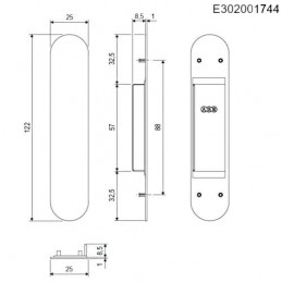 Osłonka otworu ECLIPSE 3.0 i ECLIPSE 3.1 szary metal