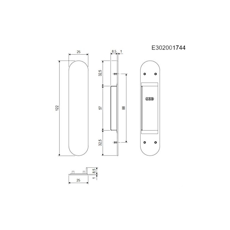 Osłonka otworu ECLIPSE 3.0 i ECLIPSE 3.1 szary metal