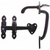 Zamknięcie ryglowe 127mm czarne