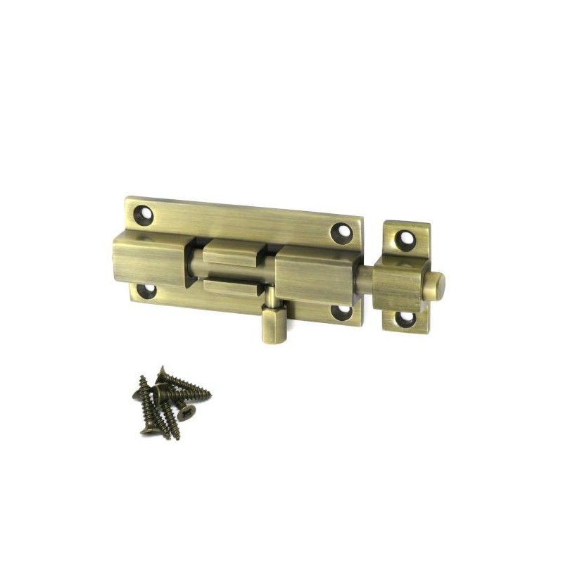 Zasuwka mosiężna 80mm złoto antyczne mod. 700