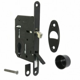 Zamek hakowy na wkładkę 50mm czarny F16x160mm WAVE Scivola Tre Class