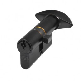 Wkładka z gałką do drzwi 60mm G30/30 czarny mat mod.600
