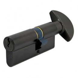 Wkładka z gałką do drzwi 70mm G30/40 czarny mat mod.600