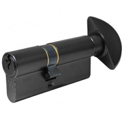 Wkładka z gałką do drzwi 70mm G40/30 czarny mat mod.600