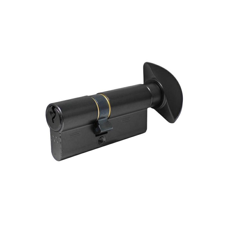 Wkładka z gałką do drzwi 70mm G40/30 czarny mat mod.600