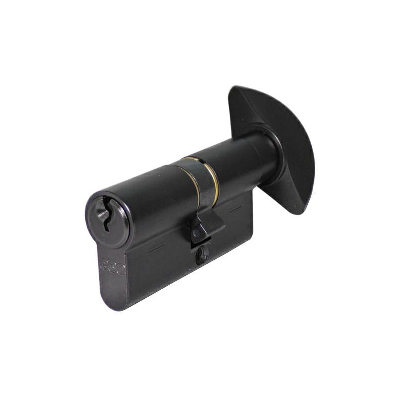 Wkładka z gałką do drzwi 72mm G27/45 czarna mod.600