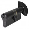 Wkładka z gałką do drzwi 72mm G27/45 czarna mod.600