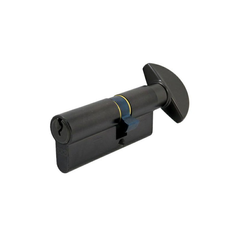 Wkładka z gałką do drzwi 75mm G30/45 czarny mat mod.600