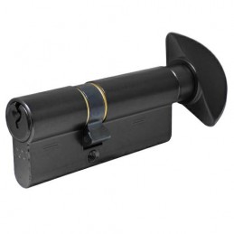 Wkładka z gałką do drzwi 75mm G45/30 czarny mat mod.600