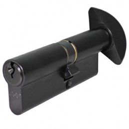 Wkładka z gałką do drzwi 80mm G30/50 czarny mat mod.600