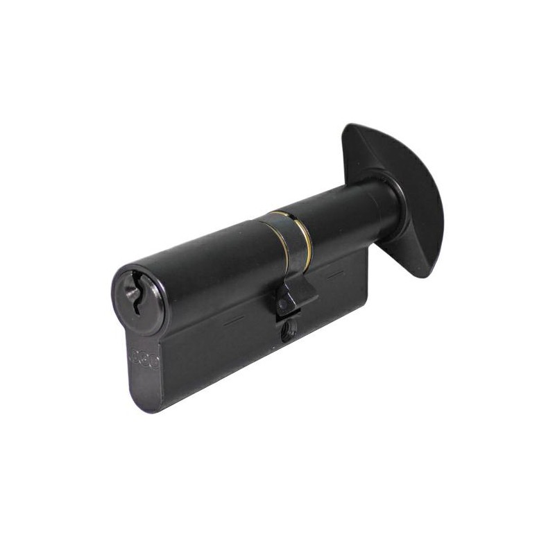 Wkładka z gałką do drzwi 80mm G30/50 czarny mat mod.600
