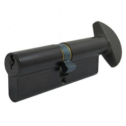 Wkładka z gałką do drzwi 90mm G45/45 czarny mat mod.600