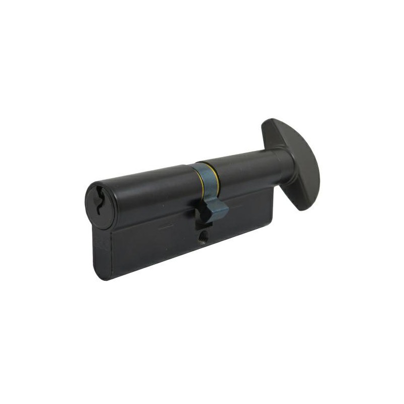 Wkładka z gałką do drzwi 90mm G45/45 czarny mat mod.600