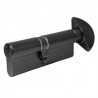 Wkładka z gałką do drzwi 90mm G50/40 czarny mat mod.600