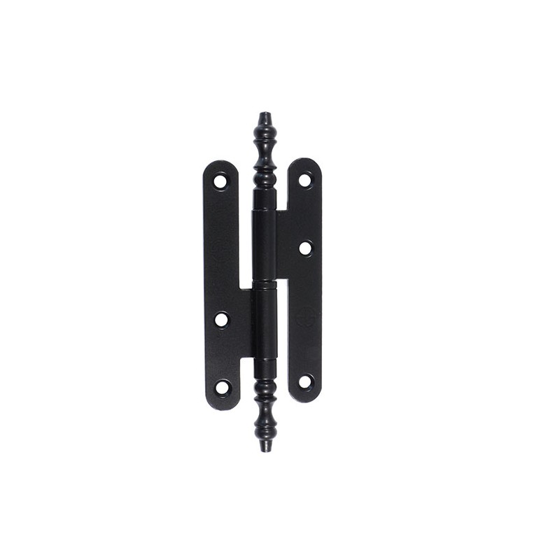 Zawias do drzwi 134x54mm stal czarny rozłączny PRAWY (pl) mod. 606