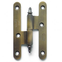 Zawias do drzwi 100x58mm mosiądz złoto antyczne rozłączny PRAWY (pl) mod. 407