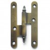 Zawias do drzwi 100x58mm mosiądz złoto antyczne rozłączny PRAWY (pl) mod. 407