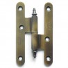 Zawias do drzwi 100x58mm mosiądz złoto antyczne rozłączny LEWY (pl) mod. 407