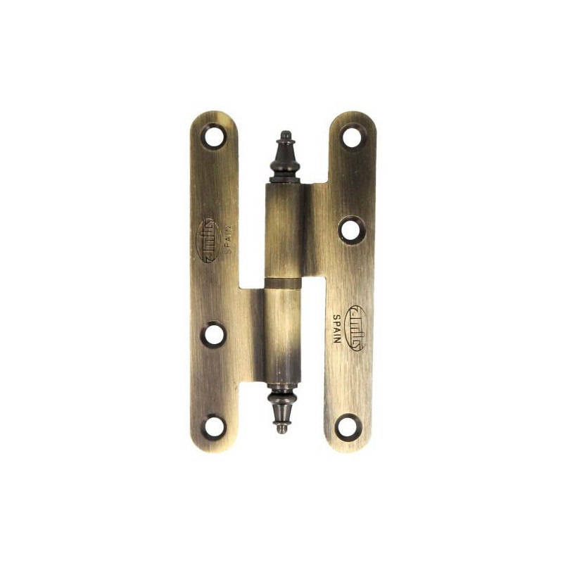 Zawias do drzwi mosiężny 100x58mm złoto antyczne rozłączny PRAWY (pl) mod. 407 EAN