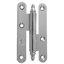 Zawias do drzwi 80x41mm mosiądz chrom połysk rozłączny LEWY (pl) mod. 407
