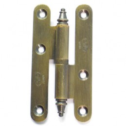 Zawias do drzwi 80x41mm mosiężny złoto antyczne rozłączny LEWY (pl) mod. 407