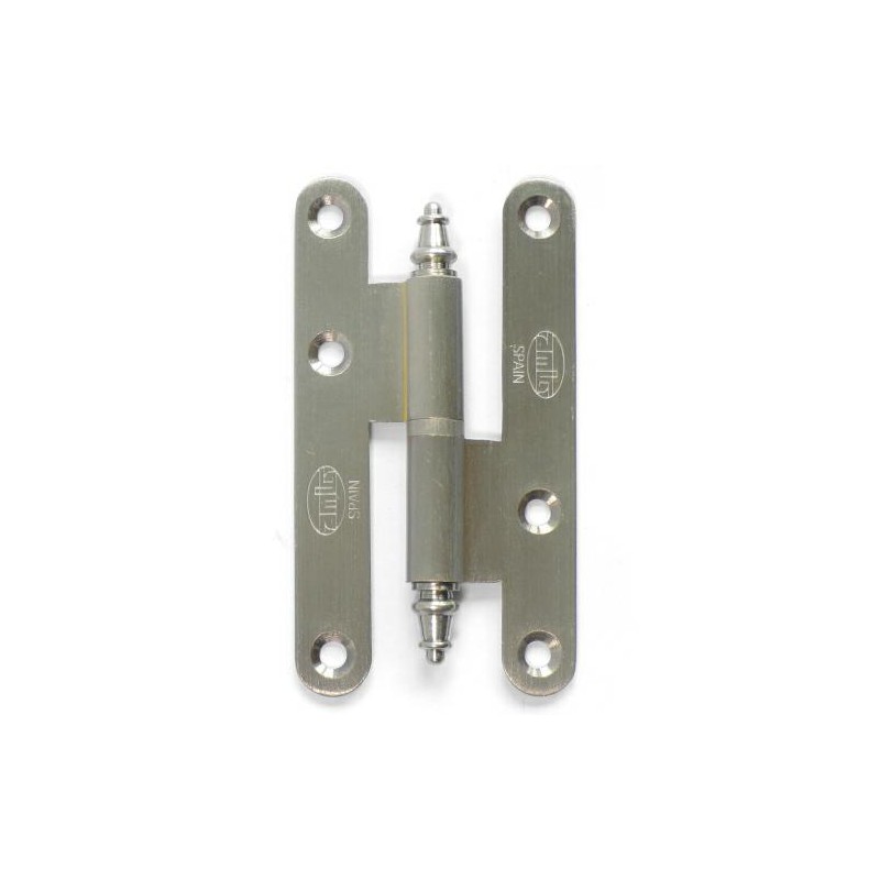 Zawias do drzwi 95x52mm mosiężny chrom mat rozłączny LEWY (pl) mod. 407 EAN