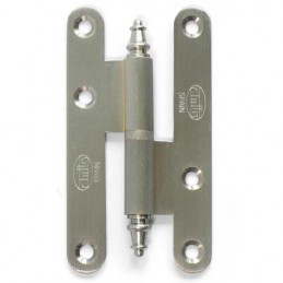 Zawias do drzwi 95x52mm mosiężny chrom mat rozłączny LEWY (pl) mod. 407