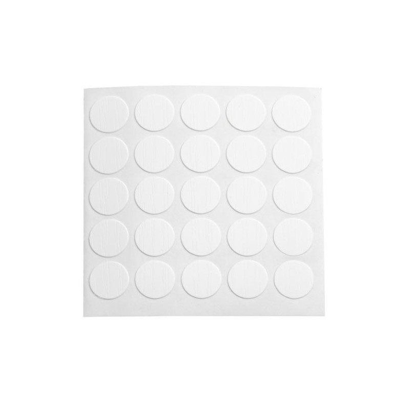 Zaślepka meblowa przyklejana 12mm biała 50szt. mod.614