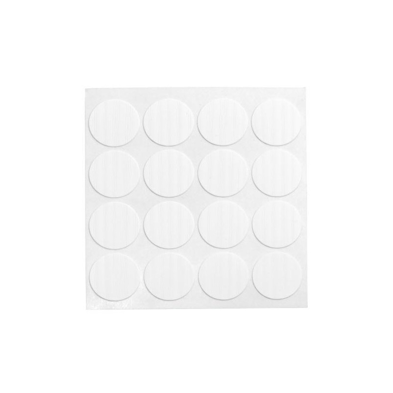 Zaślepka meblowa przyklejana 18mm biała 48szt. mod.614